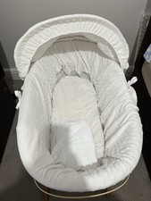 White Hooded Moses Basket with