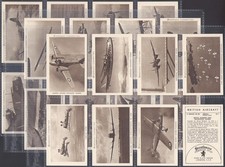 STRATHMORE-FULL SET- BRITISH AIRCRAFT 1938 (M25 CARDS) EXCELLENT