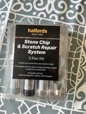 HALFORDS 3 Pen Stone Chip Scratch Repair Touch Up Paint Kits- VW, Seat, Suzuki, 