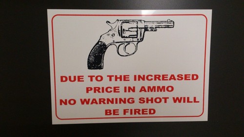 Funny sign due increased - due, to