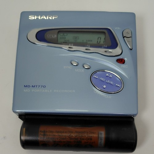 Sharp portable recorder - md,