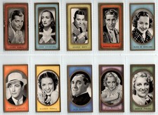 Carreras: Film Favourites 1938 Full Set 50 Cigarette Cards