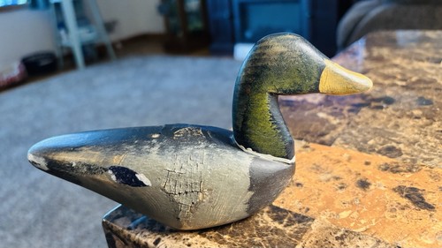 Hand carved painted vintage - hand,
