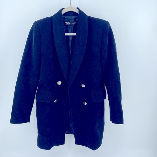 Zara long line double - , breasted