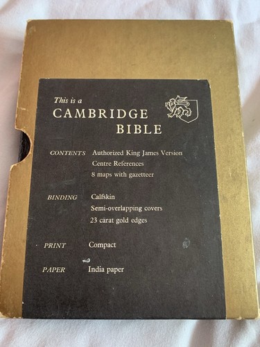 Cambridge holy bible - holy,