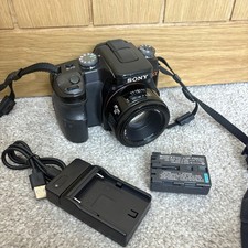 Sony A100 10.2MP DSLR Camera + 50mm 1.7 Minolta Prime Lens - Working