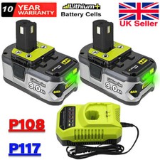 2x For Ryobi One+ Plus 18V 6Ah