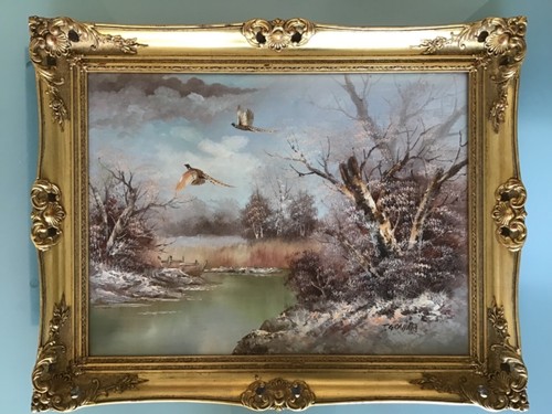 Original framed oil painting - original,