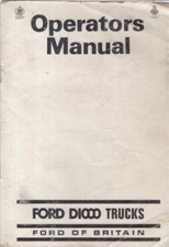 FORD D1000 D1000A SERIE 7.7 LITRE V8 TRUCK ORIG 1967 OWNERS INSTRUCTION HANDBOOK