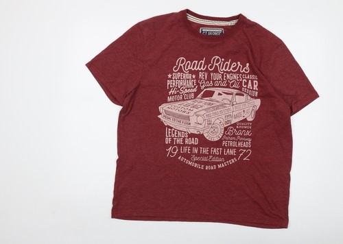 George mens red cotton - george,