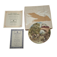 Wedgwood Over The Canal Decorative Plate No. 3055B John Chapman Canal boats