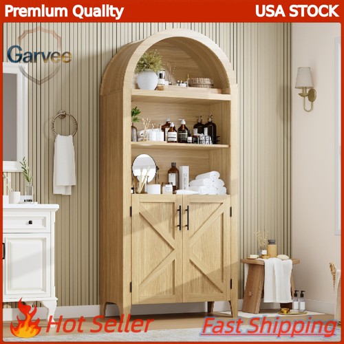 Farmhouse arched bookcase two - arched,