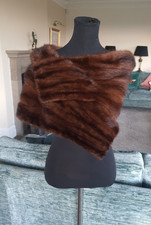 Mink Stole Cape Shawl Scaff