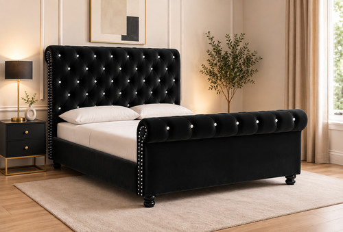 Sleigh chesterfield ottoman - sleigh,