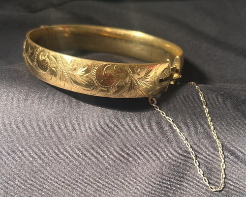 Vintage rolled gold engraved - rolled,