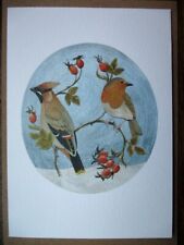 Waxwing & Robin Birthday Any