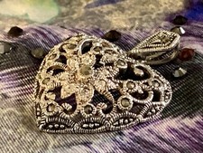 Heart Pendant Silver With 14K