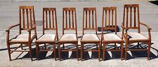 E A TAYLOR  WYLIE & LOCHHEAD SET OF 6 ARTS & CRAFTS CHAIRS  DELIVERY AVAILABLE