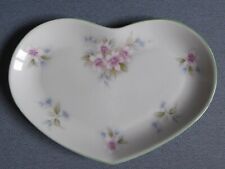 Elizabethan Staffordshire Bone China Floral Heart Shape Plate Dish