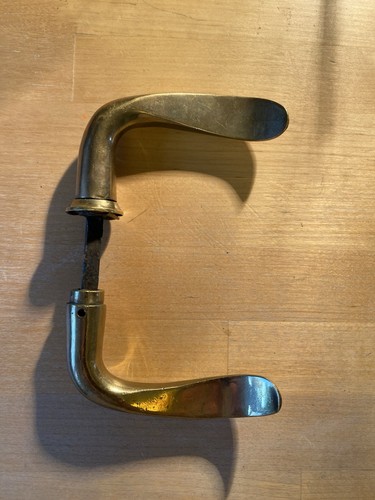 Vintage brass door handles - vintage,
