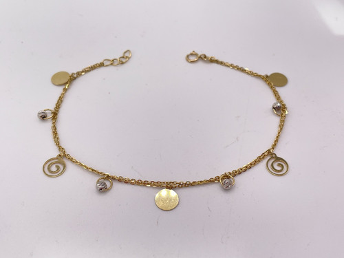 18ct gold ladies charm - gold,