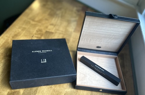 Dunhill black genuine leather - black,