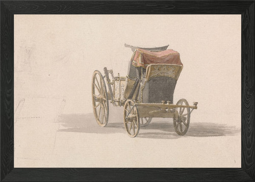 Vintage carriage watercolor - vintage,