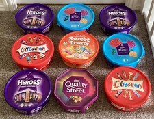 Storage Containers x 9 (All Empty) Ideal for Cakes,Arts & Crafts,Storage etc ++