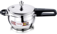 Vinod Splendid Plus Pressure Cooker Stainless Steel Glass Lid Handi Pot StoveTop