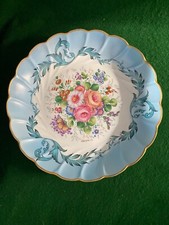 LIMOGES FRANCE DECOR MAIN 10 inch BLUE FLORAL BOWL