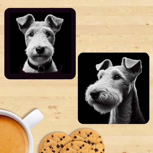 Fox terrier coasters - terrier, of