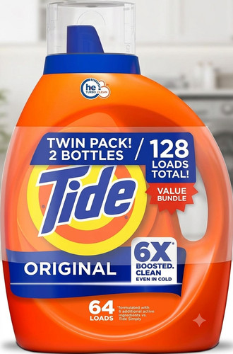 Tide laundry detergent - 2x,