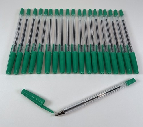 Green biro ballpoint pens - biro,