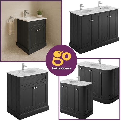 Black traditional vanity - traditional,
