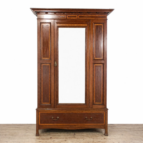 Antique edwardian wardrobe - antique,