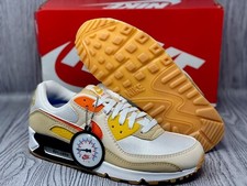 Nike Air Max 90 SE Shoes Summit White Safety Orange FB4315-100 Men's Sizes NEW