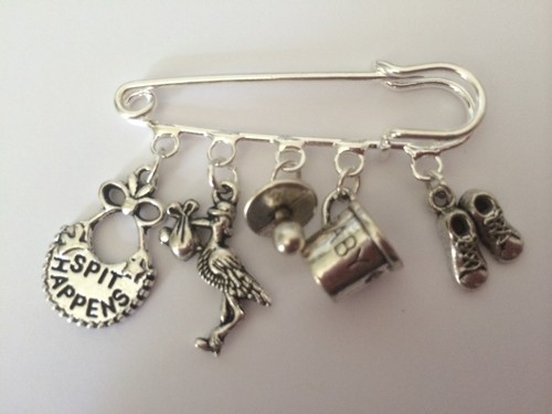Vintage silver tone new - tone, mum