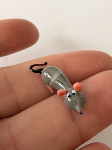 Murano glass mouse figurine - murano,