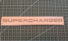 RANGE ROVER SUPERCHARGED REAR CAR BADGE Emblem L322 Silver Chrome Genuine 17cm