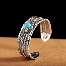 Mens Vintage Open Bangle 925