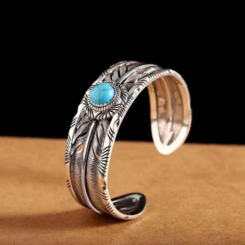 Mens vintage open bangle - mens,