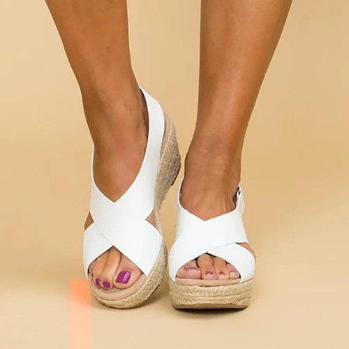 Summer womens sandals - summer, wedge