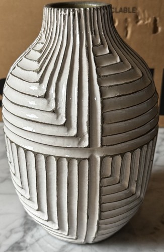 Ceramic bottle vase grey - grey, &