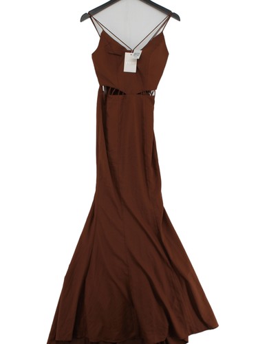 Jarlo maxi dress uk6 brown - jarlo,