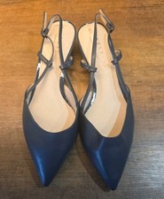 Next Women's Navy LEATHER