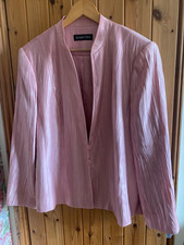 Jacques Vert Evening Jacket Size UK 22 Rose / Pink M.O.B Wedding Guest Party