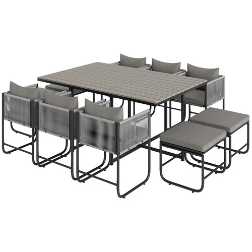 Outsunny rattan dining set - rattan,