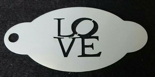 Love word face painting - x,