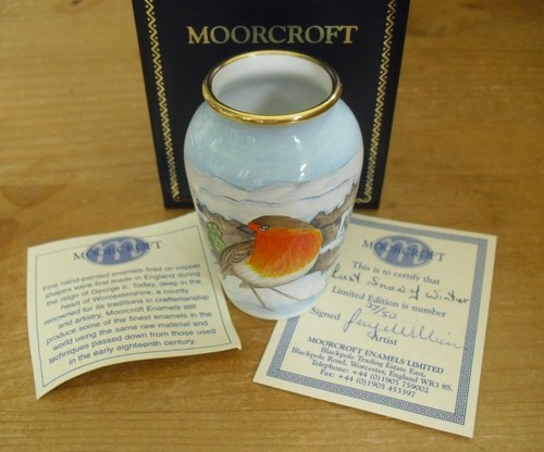 Boxed ltd moorcroft enamels - ed,