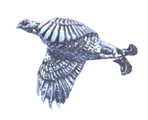 Black grouse bird hand made - grouse, in
